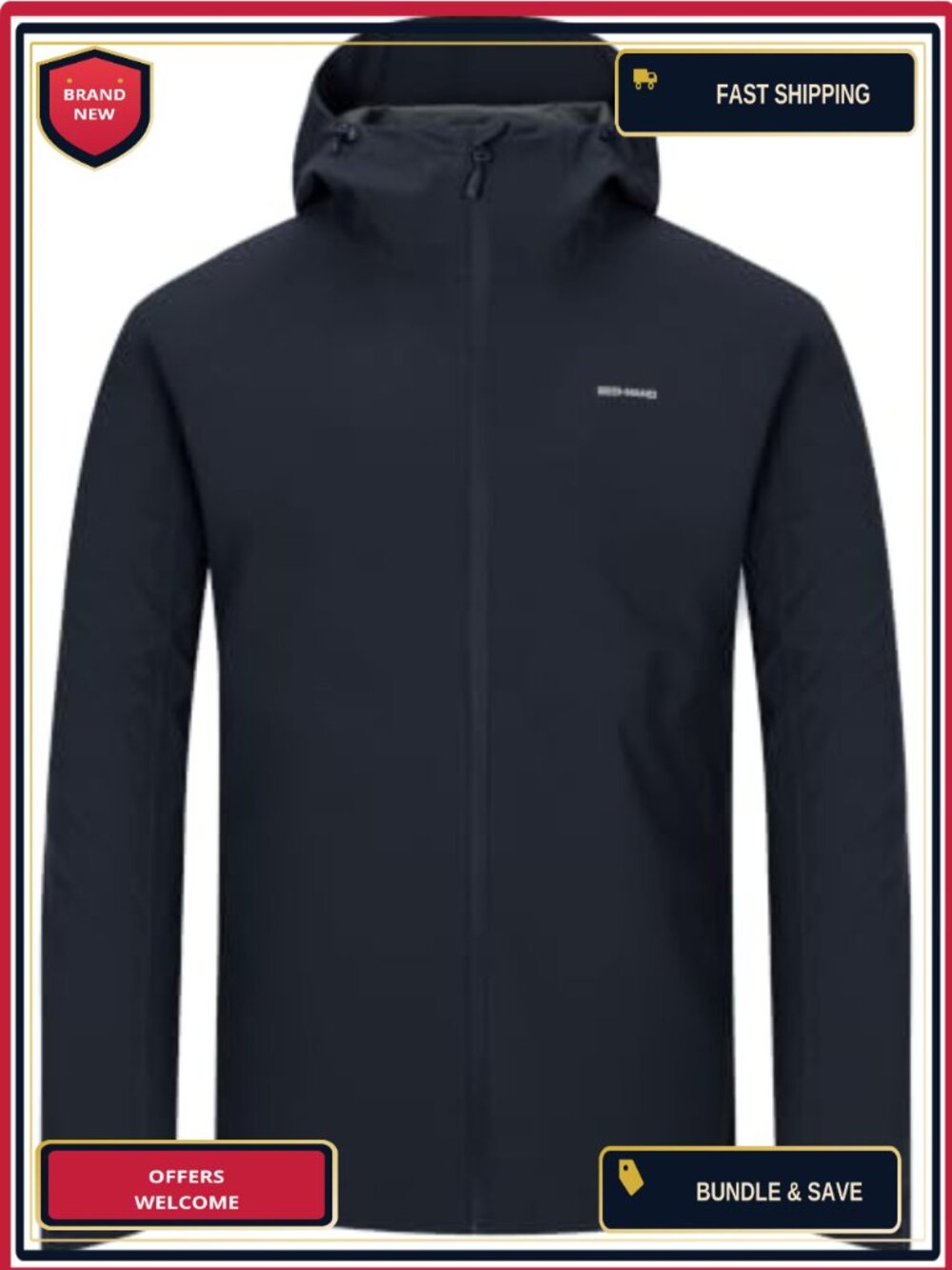 Men's Waterproof Rain Jacket Lightweight Breathable with Hood